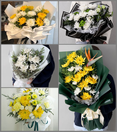 河南开封兰考县张君墓镇白事花束代送